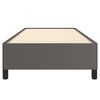 vidaXL Cadru de pat, gri, 90x190 cm, piele ecologică