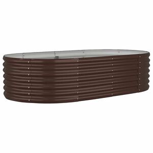 vidaXL Strat &icirc;nălțat grădină 152x80x36 cm oțel galvanizat