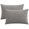 vidaXL Husă pentru pernă 2 pcs HEERLEN Gri deschis 50 x 80 cm cord