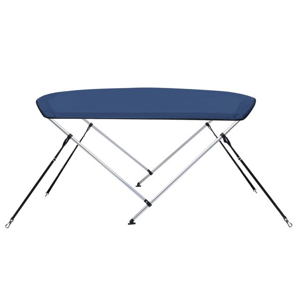 vidaXL Parasolar barcă Bimini cu 2 arcuri, bleumarin, 180x150x110 cm