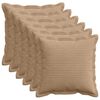 vidaXL Husă pentru pernă 6 buc. HOUTEN Maro 30 x 30 cm cord