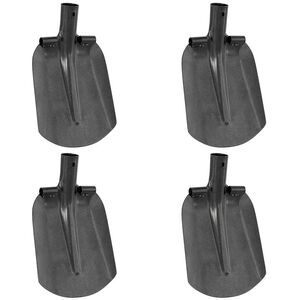 vidaXL Cap de lopată 4 pcs Argintiu 33 x 21 cm