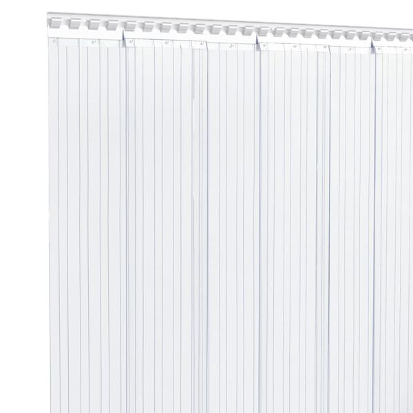 vidaXL Perdea pentru ușă, transparent, 200 mmx1,6 mm 25 m, PVC
