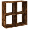 vidaXL Bibliotecă/separator cameră stejar fumuriu 69,5x29x69,5 cm lemn