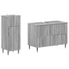vidaXL Set de dulapuri pentru baie, 2 piese ZWOLLE Sonoma gri
