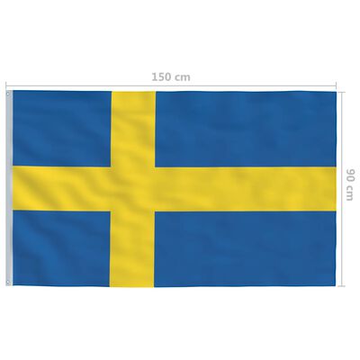 vidaXL Steag Suedia, 90 x 150 cm