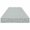 vidaXL Rafturi de perete suspendate,2 buc,gri beton,80x23,5x3,8 cm,MDF