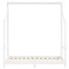 vidaXL Cadru de pat pentru copii, alb, 70x140 cm, lemn masiv de pin