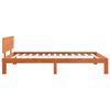 vidaXL Cadru de pat Maroniu cerat 90 x 190 cm Lemn de pin masiv