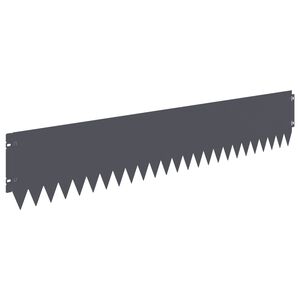 vidaXL Margine pentru gazon 10 pcs 103 x 20 cm Oțel Antracit
