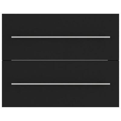 vidaXL Dulap de chiuvetă, negru, 60x38,5x48 cm, PAL