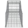 vidaXL Coșuri gabion arcuite, 7 buc., 300x50x40/60 cm, fier galvanizat