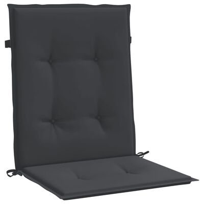 vidaXL Perne scaun de grădină, 4 buc., negru, 100x50x3 cm