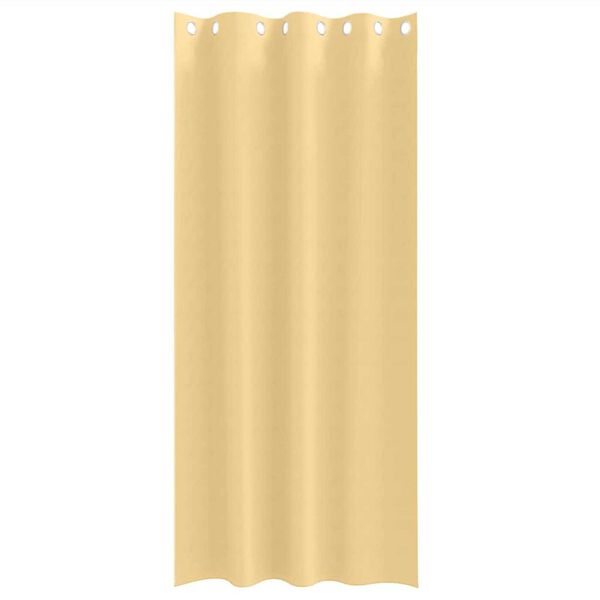 vidaXL Perdele Opaque cu Inel 2 pcs Bej 260 x 140 cm Poliester