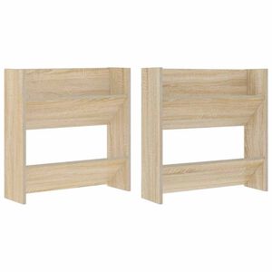 vidaXL Pantofare de perete, 2 buc., stejar sonoma, 60x18x60 cm PAL