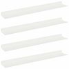 vidaXL Raft suspendat Pe perete 4 pcs Alb 60 x 8,5 x 2,5 cm Oțel