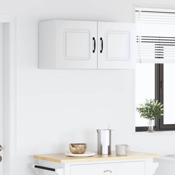 vidaXL Dulap de bucătărie Kalmar Alb 80 x 31 x 40 cm Lemn compozit