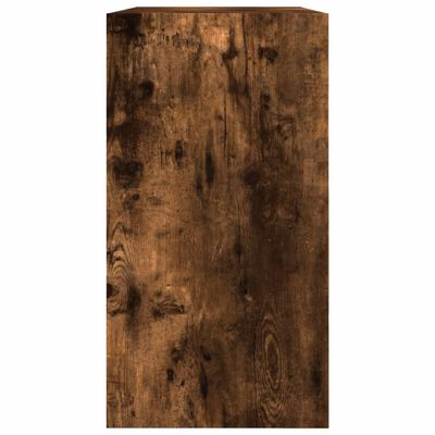 vidaXL Pantofar, stejar fumuriu, 80x34x63 cm, lemn compozit
