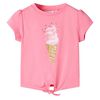 vidaXL Tricou pentru copii, roz fosforescent, 92