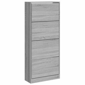 vidaXL Pantofar, gri sonoma, 63x24x147 cm, lemn prelucrat