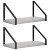 vidaXL Șemele de perete 2 buc. Gri Beton 30 x 16 x 15,5 cm