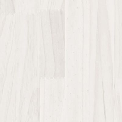 vidaXL Jardinieră de grădină, alb, 100x50x50 cm, lemn masiv de pin
