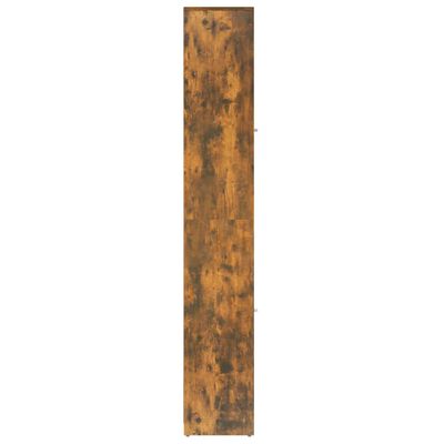 vidaXL Dulap de baie, stejar fumuriu, 30x30x183,5 cm, lemn prelucrat