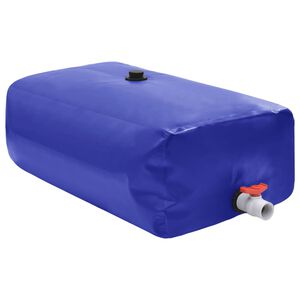 vidaXL Rezervor de apă cu robinet, pliabil, 100 L, PVC