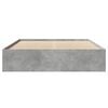 vidaXL Cadru de pat, gri beton, 150x200 cm, lemn prelucrat