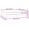 vidaXL Pat box spring cu saltea, roz, 200x210 cm, catifea
