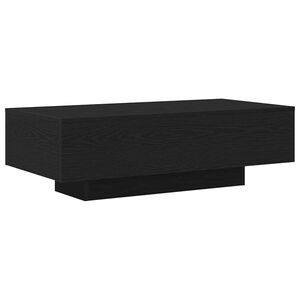 vidaXL Masă de cafea Stejar Negru 100 x 49,5 x 31 cm Lemn prelucrat