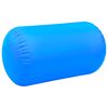 vidaXL Rulou de gimnastică gonflabil cu pompă, albastru, 100x60 cm PVC