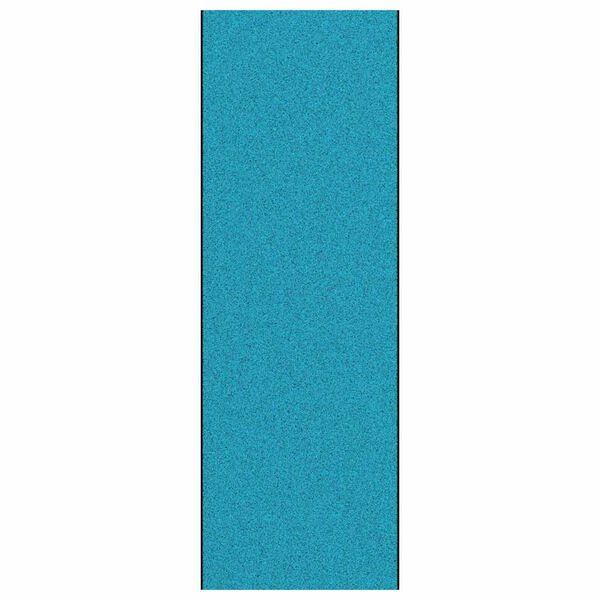 vidaXL Covoraș de intrare Cyan și Negru 120 x 350 cm Poliamidă și PVC