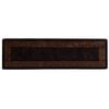 vidaXL Covor Runner MARSA Negru 80 x 350 cm Poliester și PVC