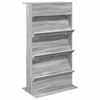 vidaXL Raft pentru reviste Gri Sonoma 70 x 41 x 126 cm Lemn prelucrat