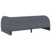 vidaXL Cadru de pat colțar cu saltea cu headboard 2 pcs Gri Catifea