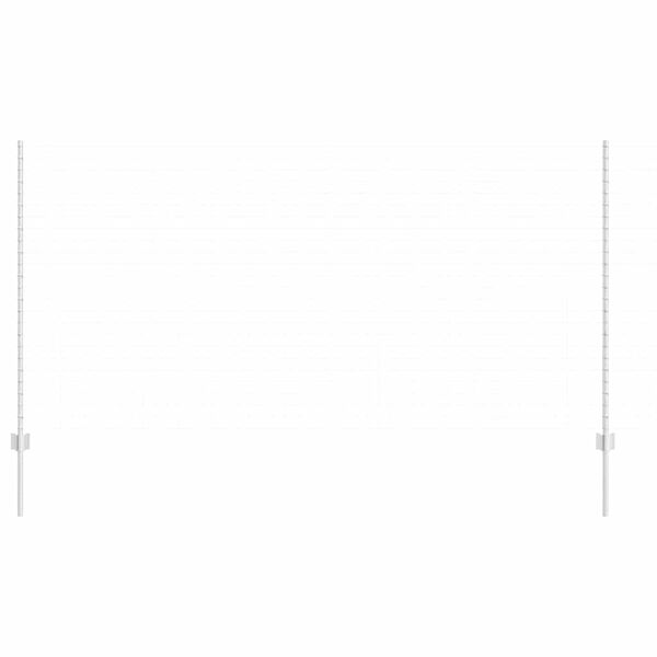 vidaXL St&acirc;lp de gard. 11 pcs Argintiu 140 cm Oțel