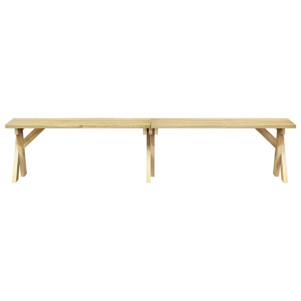 vidaXL Set mobilier de grădină, 3 piese, lemn de pin tratat