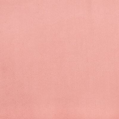 vidaXL Tăblie de pat cu aripioare, roz, 203x23x118/128 cm, catifea