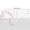 vidaXL St&acirc;lp de gard. Gri 100 x 0,6 m (plasă de 50 mm) Oțel și PVC