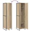 vidaXL Dressing cu ușă 2 pcs Sonoma 50 x 50 x 200 cm Lemn compozit