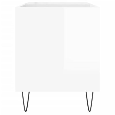 vidaXL Dulapuri pentru discuri alb lucios 85x38x48 cm lemn prelucrat