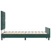 vidaXL Pat cu arcuri cu headboard Verde &icirc;nchis 120 x 190 cm Catifea