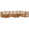 vidaXL Set de canapele de exterior 7 buc. natural Lemn Solid de Acacia