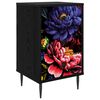 vidaXL Dulap de noapte KIEL Stejar Negru 36 x 33 x 61 cm
