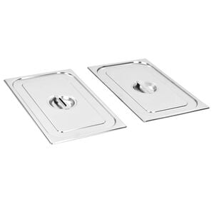 vidaXL Capace pentru tavă GN 1/1, 2 buc., oțel inoxidabil