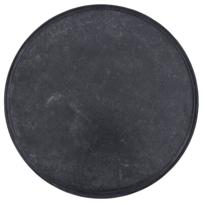 vidaXL Blat de masă, negru, Ø60x2,5 cm, marmură