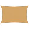 vidaXL P&acirc;nză parasolar, nisipiu dreptunghiular 4x5 m, HDPE, 160 g/m&sup2;