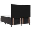 vidaXL Pat cu arcuri cu saltea cu headboard Negru 140 x 200 cm Catifea