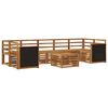 vidaXL Set de canapele de exterior 8 buc. natural Lemn Solid de Acacia